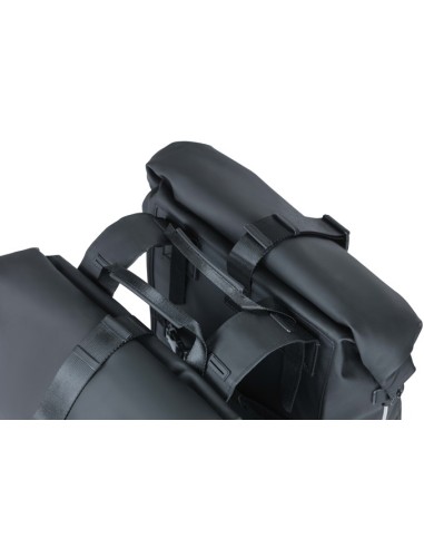 Doppelpacktasche Basil SoHo Nordlicht 41 Liter 31 x 13 x 37 cm - Schwarz