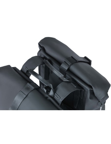 Doppelpacktasche Basil SoHo Nordlicht 41 Liter 31 x 13 x 37 cm - Schwarz