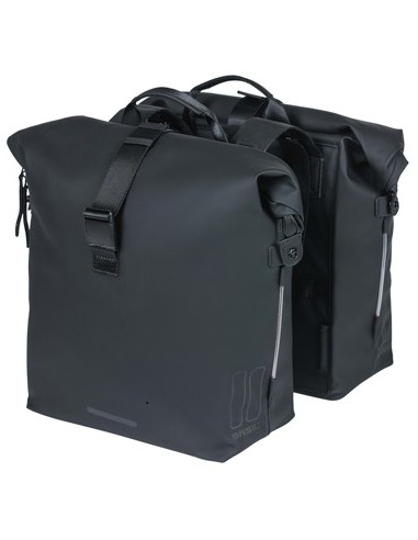 Doppelpacktasche Basil SoHo Nordlicht 41 Liter 31 x 13 x 37 cm - Schwarz