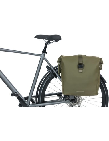 Doppelpacktasche Basil SoHo Nordlicht 41 Liter 31 x 13 x 37 cm - Moos Grün
