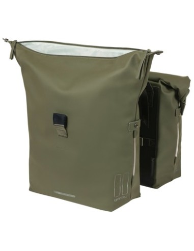 Doppelpacktasche Basil SoHo Nordlicht 41 Liter 31 x 13 x 37 cm - Moos Grün