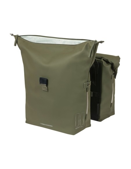 Doppelpacktasche Basil SoHo Nordlicht 41 Liter 31 x 13 x 37 cm - Moos Grün