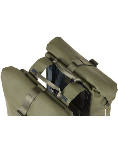 Doppelpacktasche Basil SoHo Nordlicht 41 Liter 31 x 13 x 37 cm - Moos Grün
