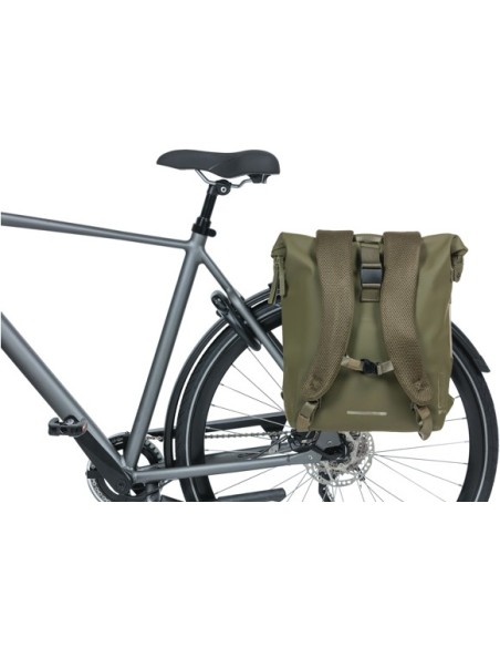 Rucksack Basil SoHo Nordlicht 17 Liter 31 x 14 x 37 cm - Mossgrün