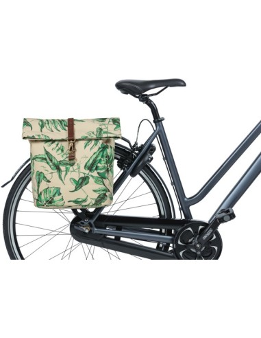 Doppelpacktasche Basil Ever Green 28 bis 32 Liter 28 x 16 x 35 cm - sandshell beige