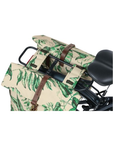 Doppelpacktasche Basil Ever Green 28 bis 32 Liter 28 x 16 x 35 cm - sandshell beige