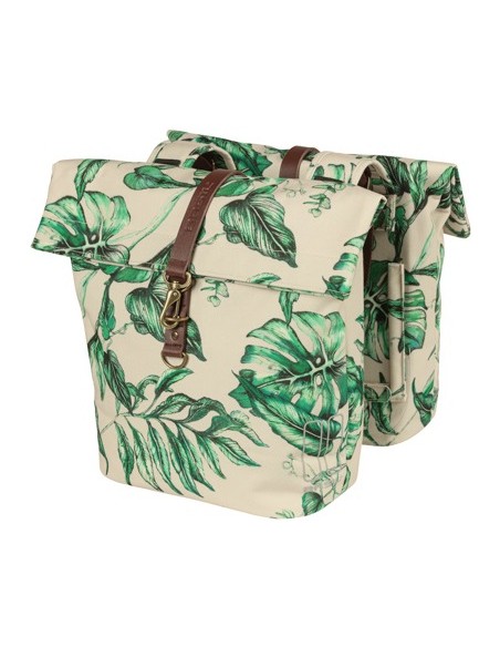 Doppelpacktasche Basil Ever Green 28 bis 32 Liter 28 x 16 x 35 cm - sandshell beige
