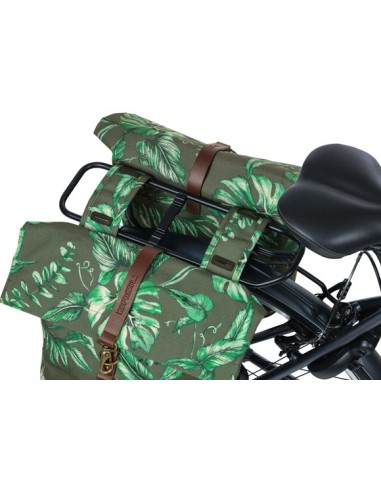 Doppelpacktasche Basil Ever Green 28 bis 32 Liter 28 x 16 x 35 cm - tymiangrün