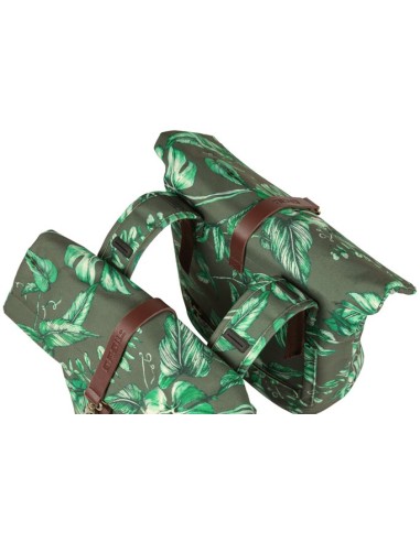 Doppelpacktasche Basil Ever Green 28 bis 32 Liter 28 x 16 x 35 cm - tymiangrün