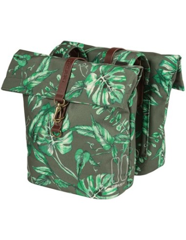 Doppelpacktasche Basil Ever Green 28 bis 32 Liter 28 x 16 x 35 cm - tymiangrün