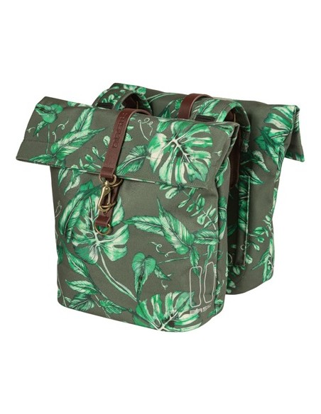 Doppelpacktasche Basil Ever Green 28 bis 32 Liter 28 x 16 x 35 cm - tymiangrün