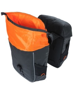 Doppelpacktasche Basil Miles Tarpaulin 34 Liter 34 x 16 x 43 cm - Schwarz/Orange