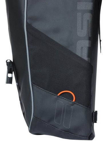 Doppelpacktasche Basil Miles Tarpaulin 34 Liter 34 x 16 x 43 cm - Schwarz/Orange