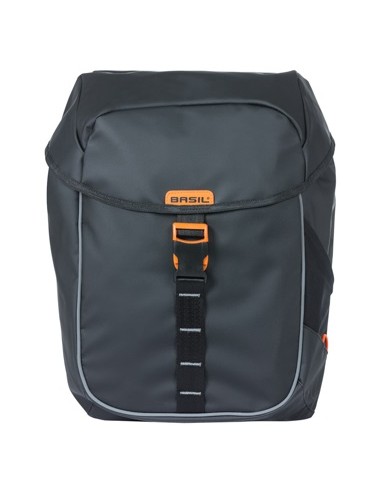 Doppelpacktasche Basil Miles Tarpaulin 34 Liter 34 x 16 x 43 cm - Schwarz/Orange
