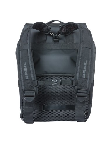 Rucksack Basil Miles Tarpaulin 17 Liter 31 x 17 x 44 cm - Schwarz/Orange