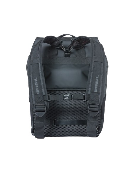 Rucksack Basil Miles Tarpaulin 17 Liter 31 x 17 x 44 cm - Schwarz/Orange