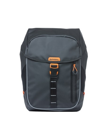 Rucksack Basil Miles Tarpaulin 17 Liter 31 x 17 x 44 cm - Schwarz/Orange