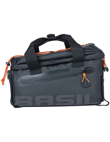 Tasche für Gepäckträger Basil Miles Tarpaulin 7 Liter 32 x 20 x 20 cm - Schwarz/Orange