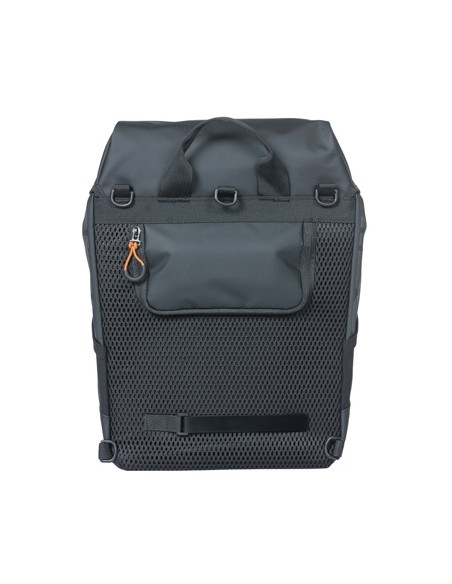 Rucksack Basil Miles Tarpaulin Nordlicht 17 Liter 31 x 17 x 44 cm - Schwarz/Orange