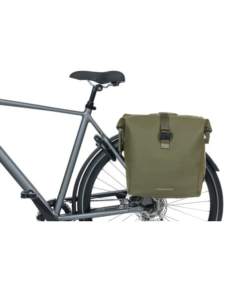 Doppelpacktasche Basil SoHo Nordlicht inkl.  MIK 41 Liter 31 x 13 x 37 cm - Moos Grün