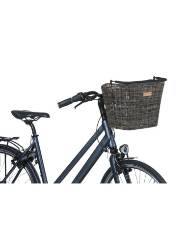 Fahrradkorb für vorne Basil Bremen Rattan Look KF 18 x 30 x 24 cm - nature brown
