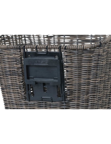 Fahrradkorb für vorne Basil Bremen Rattan Look KF 18 x 30 x 24 cm - nature brown