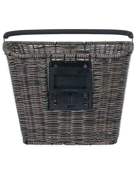 Fahrradkorb für vorne Basil Bremen Rattan Look KF 18 x 30 x 24 cm - nature brown