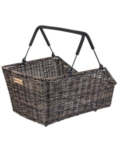 Fahrradkorb für hinten Basil Cento Rattan Look Multi System 49 x 34 x 26 cm - Braun