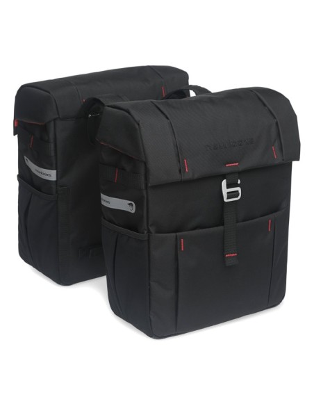 Doppelpacktasche New Looxs Vigo Double 37 Liter 31 x 40 x 15 cm (2x) - Schwarz
