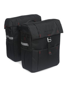 Doppelpacktasche New Looxs Vigo Double Racktime 37 Liter 31 x 40 x 15 cm (2x) - Schwarz