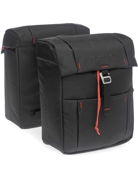Doppelpacktasche New Looxs Vigo Double Atran 37 Liter 31 x 40 x 15 cm (2x) - Schwarz