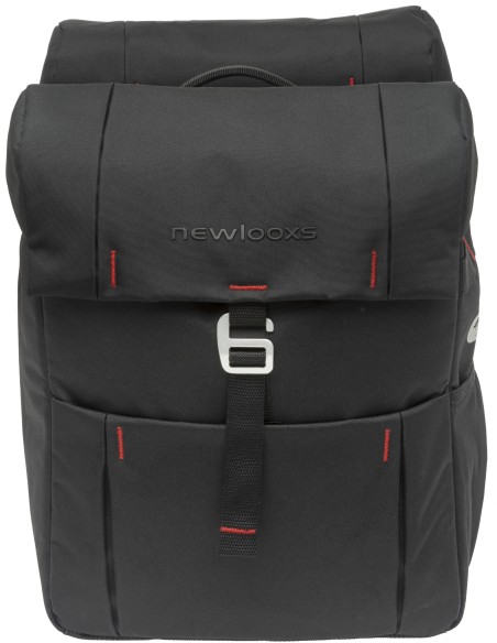 Doppelpacktasche New Looxs Vigo Double MIK 37 Liter 31 x 40 x 15 cm (2x) - Schwarz