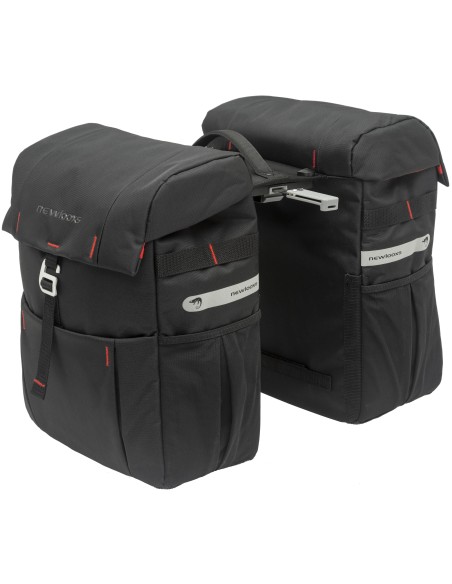 Doppelpacktasche New Looxs Vigo Double MIK 37 Liter 31 x 40 x 15 cm (2x) - Schwarz