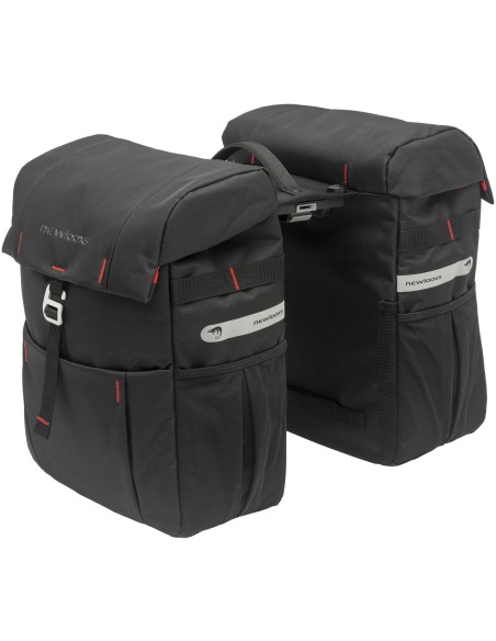 Doppelpacktasche New Looxs Vigo Double MIK 37 Liter 31 x 40 x 15 cm (2x) - Schwarz