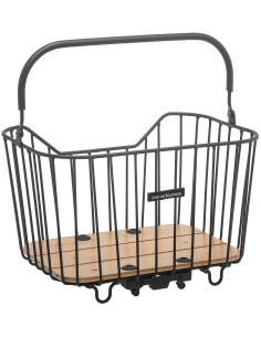 Fahrradkorb New Looxs Palermo 24 Liter 40 x 22 x 27,5 cm - Schwarz