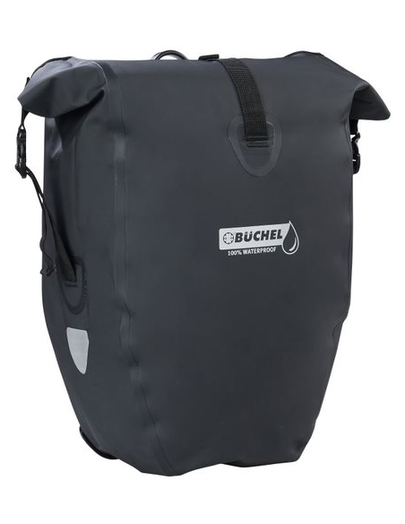 Fahrradtasche Büchel 100% Wasserdicht 25,4 Liter - Schwarz