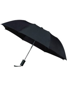 Faltbarer Regenschirm ø100cm Automatik - Schwarz