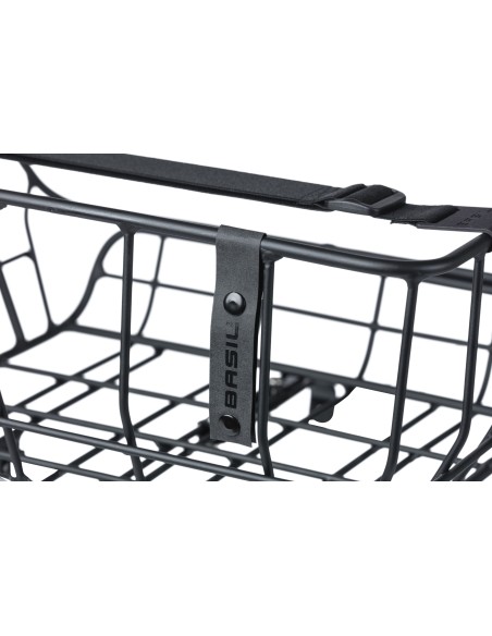 Fahrradkorb Basil Portland Front 25 liter 43 x 36 x 22 cm - Mattschwarz