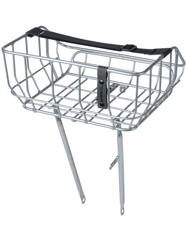 Fahrradkorb Basil Portland Front 25 liter 43 x 36 x 22 cm - Chrom