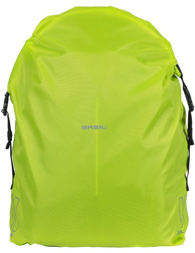 Regenschutz für Fahrradtasche Basil "Keep Dry and Clean" - Vertikal - Neongelb