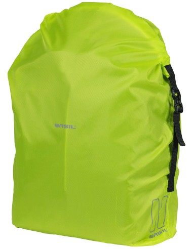 Regenschutz für Fahrradtasche Basil "Keep Dry and Clean" - Vertikal - Neongelb