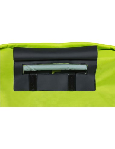 Regenschutz für Fahrradtasche Basil "Keep Dry and Clean" - Horizontal - Neongelb