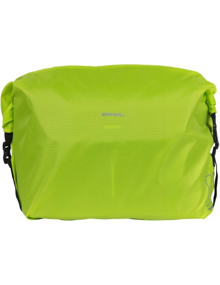 Regenschutz für Fahrradtasche Basil "Keep Dry and Clean" - Horizontal - Neongelb