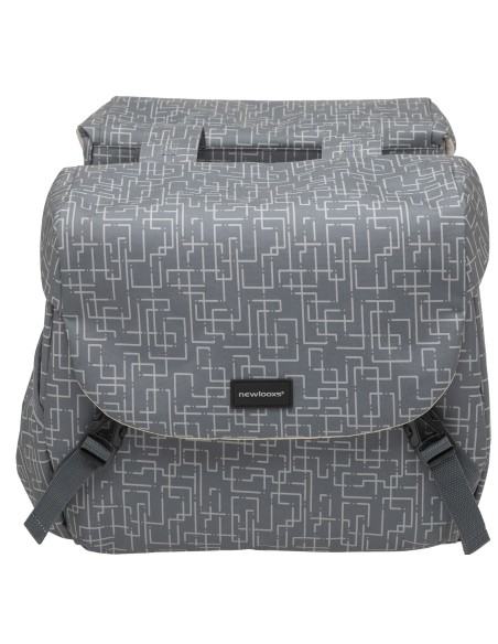 Doppelpacktasche New Looxs Mondi Joy Double MIK 38 Liter 2x 37 x 16 x 32 cm - Ivy Grey
