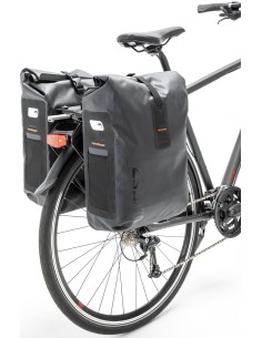 Doppelpacktasche New Looxs Varo Racktime 40 liter 28 x 43 x 17 cm (x2) - Black