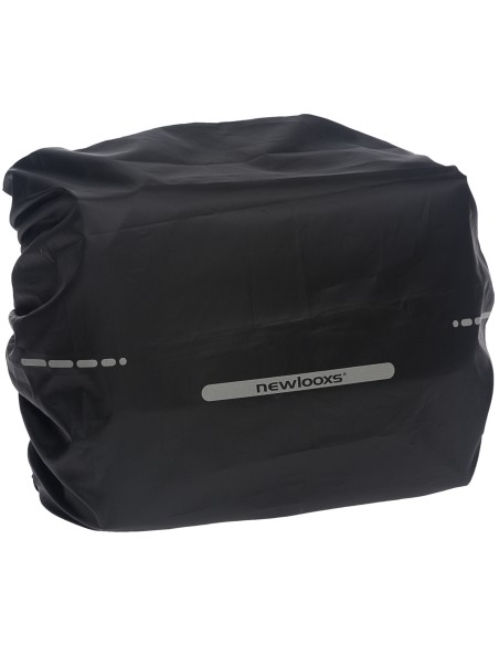 Regenschutz New Looxs für Einzeltaschen 48 cm x 55 cm mit Reflektion - Schwarz