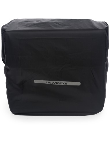 Regenschutz für Doppelpacktasche New Looxs 40 cm x 97 cm mit Reflexion   Schwarz