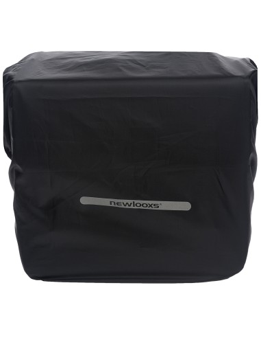 Regenschutz für Doppelpacktasche New Looxs 40 cm x 97 cm mit Reflexion   Schwarz