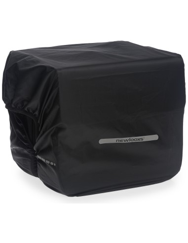 Regenschutz für Doppelpacktasche New Looxs 40 cm x 97 cm mit Reflexion   Schwarz