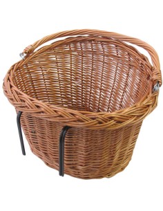 Weiden Fahrradkorb Basil Detroit oval - 39x27x22 cm - natürlich